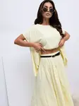 Jasnožlutá dámská oversize halenka