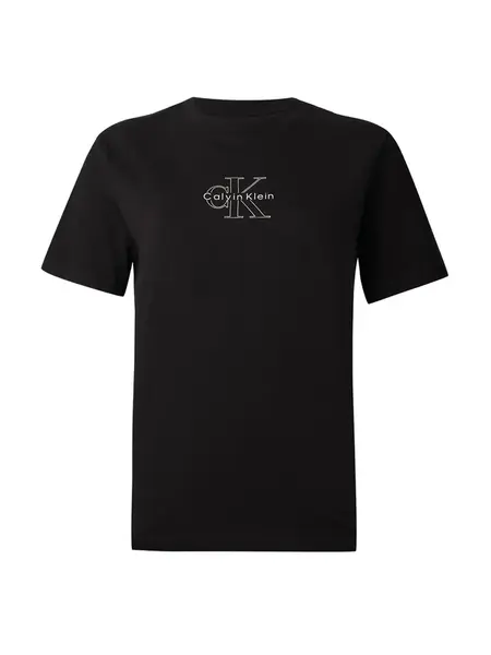 Calvin Klein Jeans Tričko 'CLASSIC'  čierna / biela