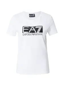 EA7 Emporio Armani Tričko  čierna / biela