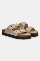 Kožené pantofle Answear.LAB dámské, béžová barva