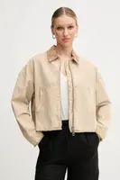 Bavlněná bunda MAX&Co. béžová barva, oversize, 2516081013200