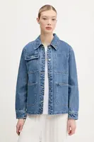 Džínová bunda Superdry modrá barva, přechodná, W5011926A-2FZ