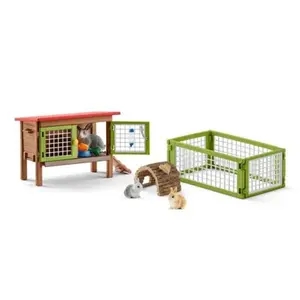 Schleich Set králíkárna se zvířátky a příslušenstvím