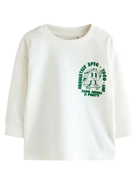 Next Tričko  zelená / biela