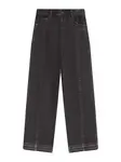 Bershka Džínsy  čierny denim