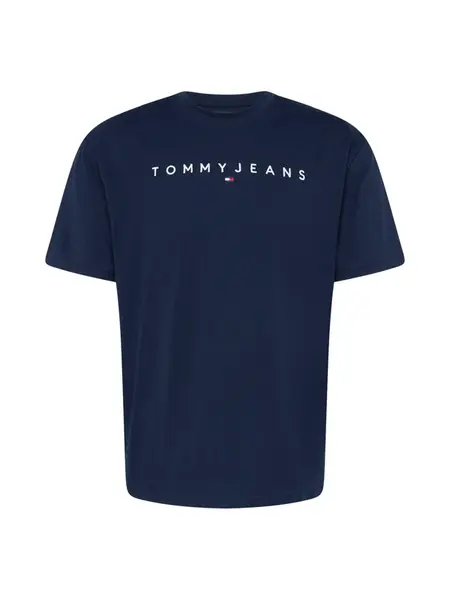 Tommy Jeans Tričko  tmavomodrá / biela