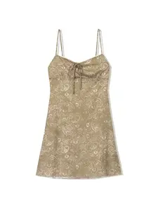 Bershka Šaty  béžová / kaki