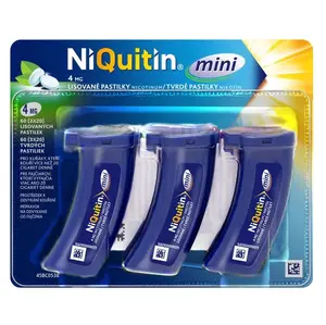NIQUITIN Mini pastilky rozpustné v ústech 4 mg 60 kusů