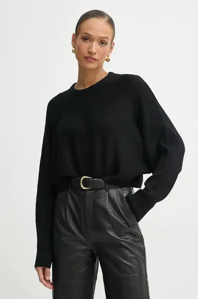 Vlněný svetr MICHAEL Michael Kors dámský, černá barva, MR5612KF2G