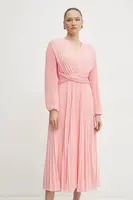 Šaty Twinset růžová barva, maxi, 251TP2330