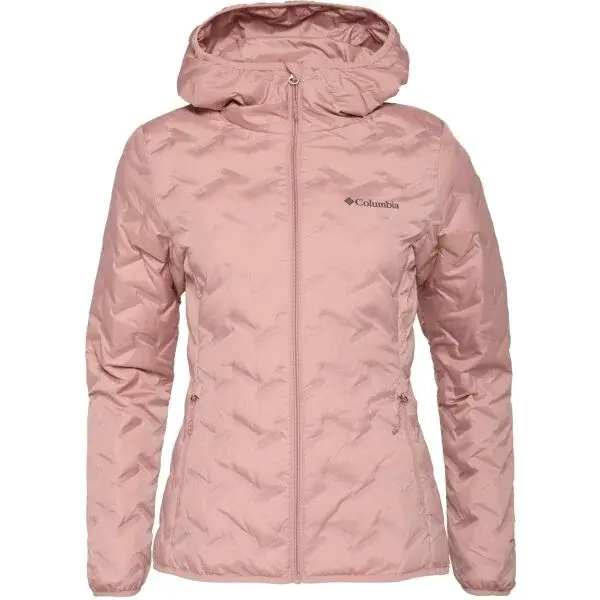Columbia DELTA RIDGE DOWN HOODED JACKET Pánska zimná bunda, ružová, veľkosť