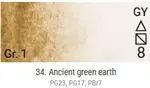 Akvarelové barvy Grand Godet – 34 Antique Green Earth