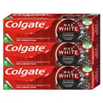 COLGATE Zubní pasta Max White Charcoal  3 x 75 ml