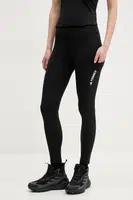 Legíny adidas TERREX Multi dámské, černá barva, hladké, JF1266