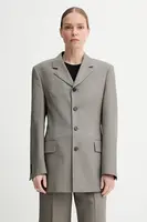 Blazer s příměsí vlny Filippa K hnědá barva, 31420.FK