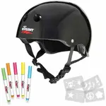 WIPEOUT BLACK 8+ Dětská cyklistická přilba, černá, velikost (52 - 56)