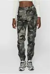 Dámské kalhoty Camo Cargo s vysokým pasem tmavé masky