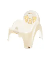 Detská nočník s melódiou a vekom, ergonomický - Medvediky v béžové