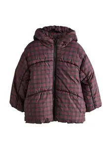 Next Kabát  tmavočervená / čierna