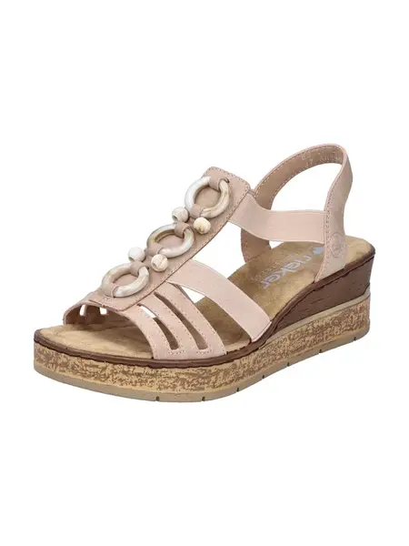 Rieker Sandále  púdrová