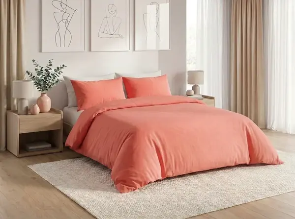 Bavlnené obliečky CALMORA ružové Rozmer obliečky: 70 x 90 cm | 140 x 220 cm