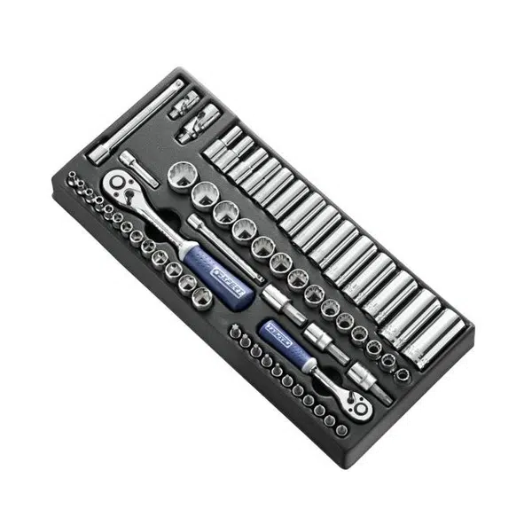 Gola sada 1/4", 3/8", 62 dílů,  nářadí v modulu 41x18 cm - Tona Expert (E034853)