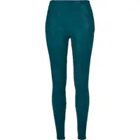 Women's washed trousers made of jasper artificial leather