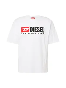 DIESEL Tričko 'T-Boxt-Div'  červená / čierna / biela