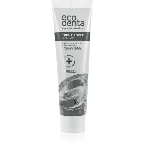 Ecodenta Expert Triple Force zubná pasta bez fluoridu s trojitým účinkom 100 ml
