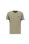 ALPHA INDUSTRIES Tričko  olivová / čierna