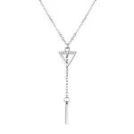 Beneto Stříbrný náhrdelník s přívěskem AGS1150/60