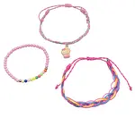 Troli Růžový set náramků pro dívky Cupcake (3 ks)