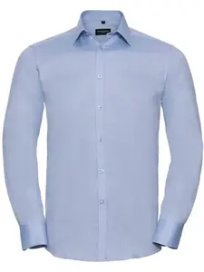 Men's Long Sleeve Herringbone Shirt Russell