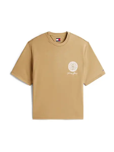 Tommy Jeans Tričko '90S'  béžová / biela