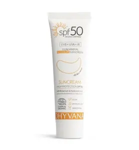 Dhyvana Přírodní minerální opalovací krém na obličej SPF50 50 ml