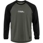 Horsefeathers SPIKE LS Pánský cyklistický dres, tmavě zelená, velikost