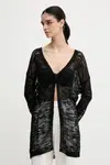Kardigan Sisley dámský, černá barva, 106CM602K