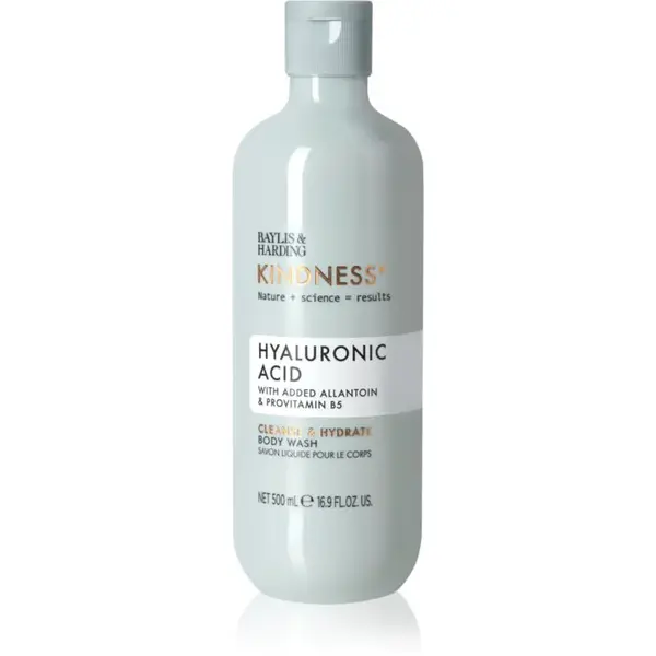 Baylis & Harding Kindness+ Hyaluronic Acid hydratační sprchový gel vůně Pear & Neroli 500 ml
