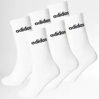 adidas Linear Crew Socks Cushioned Socks 6 Pair Pack XS