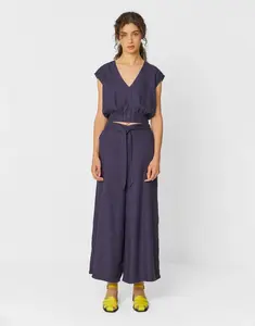 SKFK Dona Trouser Navy Violet 40