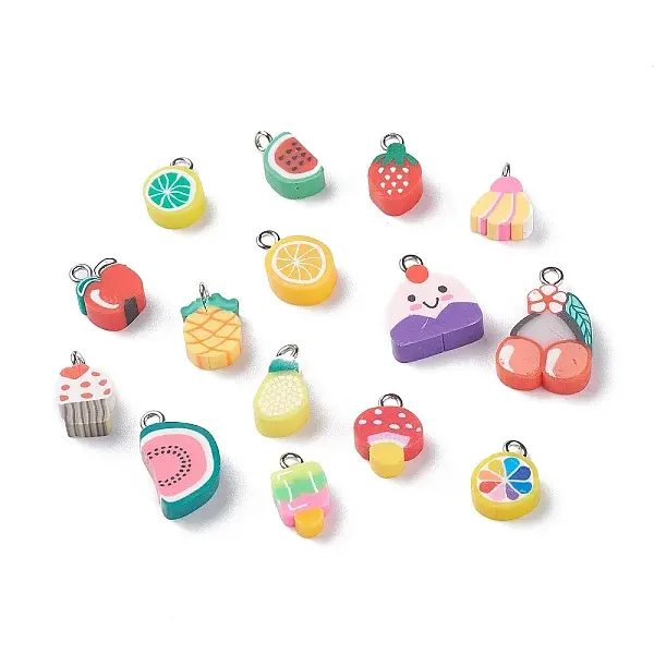 Handmade Polymer Clay Pendants and Beads