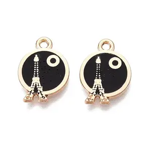 Rack Plating Alloy Enamel Pendants