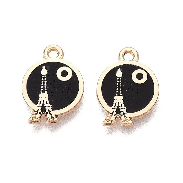 Rack Plating Alloy Enamel Pendants