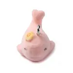 Flocky Marine Organism Resin Pendants