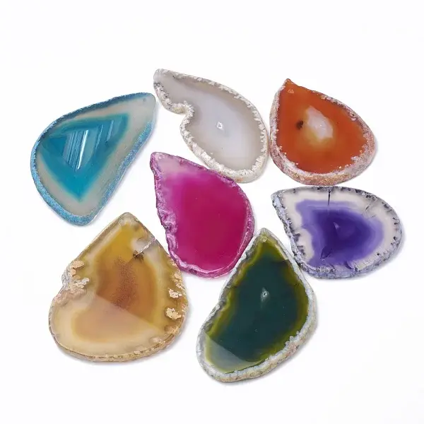 Natural Agate Big Pendants