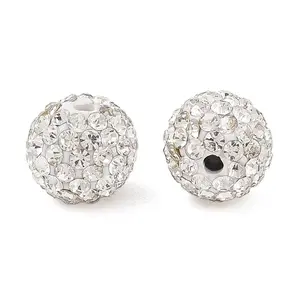 Polymer Clay Rhinestone Beads