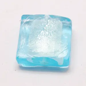 Handmade Silver Foil Lampwork Beads