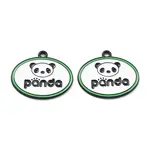 Panda Theme Alloy Enamel Pendants