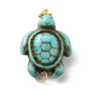 Dyed Synthetic Turquoise Pendants