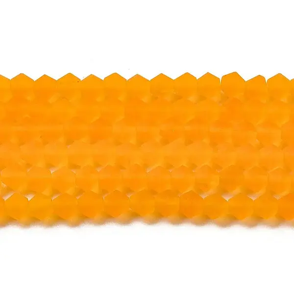 Imitate Austrian Crystal Frosted Glass Beads Strands